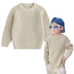 PRICES MAY VARY. High Quality Fabric Imported Pull On closure Machine Wash 【Material】: Soft, comfortable and breathable ,safe and harmless. 【Design】：Cable knit pattern, crew neck pullover sweaters, solid color, long sleeves. �【Suit for】: Baby boys/girls sweaters for 18 Months-6T, suitable for spring, fall and winter. 【Occasion】：Perfect for any occasion, like Party, Holiday, School, Photograph or other occasion .It is suitable for wearing outdoors in the fall and winter. 【Perfect Gift】：The gift th Winter Family Photos, Sweater Brands, Baby Warmer, Knit Pattern, Cable Knit Sweater, Girls Sweaters, Long Sweaters, Knit Patterns