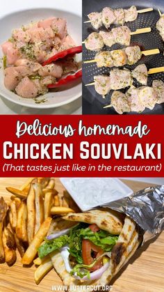 A delicious homemade chicken souvlaki recipe that tastes just like in the restaurant! Learn how to make an easy chicken souvlaki recipe like a pro with simple steps and the best chicken souvlaki marinade for juicy, flavorful skewers every time! Chicken Thighs Recipes, Chicken Sandwich, Chicken Breast Recipes, Greek Recipes, Skewers, Baked Chicken, Lunches And Dinners, Chicken Recipes, Dinner Recipes