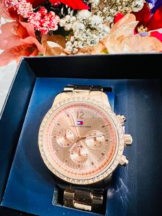 Brand new Very cute  Rose gold with rhinestones  Stainless steel You will absolutely love this Trendy Rose Gold Watch With Round Dial, Rose Gold Watches With Rhinestones For Gifts, Rose Gold Watch With Rhinestones As Gift, Rose Gold Rhinestone Watch As Gift, Tommy Hilfiger Watch, Tommy Hilfiger Watches, Cute Rose, Raleigh Nc, Wrist Watches