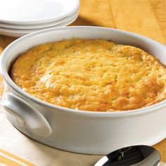 a close up of a casserole on a table