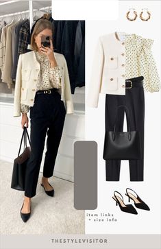 Blouse Under Sweater Outfits, Business Casual Outfits For Work, Classy Work Outfits, Stylish Work Outfits, Dita Von Teese, Casual Chic Outfit, Business Outfit, Looks Chic, Work Outfits Women