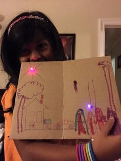 Amani's Paper Circuit Art Piece - Thanks KitHub! Circuit Art, Girl Geek, Geek Girls, Robotics, Kids Art, How To Make Paper, Kid Stuff