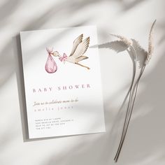 Thanks for visiting my shop! Baby Shower Girl Invitation Template, Editable Canva Template for Baby Shower, Minimalist Simple Invitation, Baby Shower Invite, It's A Girl.  PLACE YOUR ORDER ON ETSY You will receive a PDF straight after purchase. Click on the download button to access your CANVA template. EDIT YOUR CANVA TEMPLATE Click on the editable text and personalize the template with your details. Invitation size is 5x7, Canva is free. DOWNLOAD & PRINT OR SEND DIGITALLY Download as a JPG, PN Baby Shower Invitations Girl, Baby Shower Minimalist, Simple Baby Shower Invitations, Baby Party Invitations, Girl Baby Shower Invitations, Baby Girl Shower Invitations, Shower Minimalist, Baby Shower Invite Template