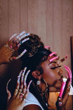 #nails Curved Nails, Black Photography, Photoshoot Concept, Looks Black, Black Excellence, Black Culture, Brown Skin