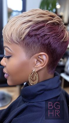 🍂 Fall Pixie Haircut Ideas for Black Women 🍂 – Black Girls Hair Rocks Haircut Ideas For Black Women, Black Girls Hair, Ladies Hairstyles, Pixie Haircut Ideas, 2024 Hairstyles, Cute Short Haircuts, Short Hair Pixie Cuts, Quick Weave Hairstyles, Short Sassy Hair