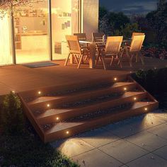 8 Pcs LED Deck Stair Lights Outdoor Step Lights Recessed Garden Lights In-ground Lights - Dazuma Stair Lights Outdoor, Outdoor Step Lights, Deck Stair Lights, Villa Landscape, Outdoor Columns, Path Lighting, Landscape Pathway Lighting, In-ground Lights, Led Deck Lighting