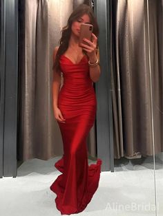 Sexy V-neck Spaghetti Strap Memriad Long Prom Dress,PD38066 1. Material:soft satin,pognee.2. Color: it can be in custom color, please contact us and tell us dress number, then we will send you more colors to choose.3, Size: can do both standard size and custom size. If you need do custom sized dresses, please send us following measurements or leave a note when place an order.bust______ cm/inchwaist______cm/inchhip:_______cm/inchdress length:_______cm/inchshoulder to shoulder :_______cm/inch (mea Best Prom Dresses Red, Prom Dresses Red Satin, Tight Red Dress Long, Ruby Red Prom Dress, Red Prom Dresses Long Elegant, Bright Red Prom Dress, Simple Red Prom Dress, Red Formal Dress Long, Prom Red Dresses