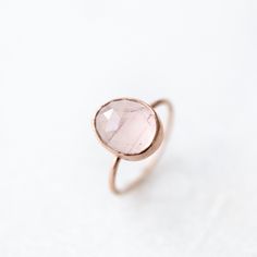 Rose Quartz Ring, Gemstone Ring, Love Stone Ring This stunning rose quartz gemstone ring features light pink rose cut irregular oval rose quartz. Rose quartz supports intuition, opens the heart up to giving and receiving unconditional love, and drawing that kind of love to you. It also supports positive affirmations during your meditation practice. Wear this gemstone ring to ground yourself in mindfulness and intention. The ethically sourced rose cut rose quartz we use to handcraft this ring are Raw Gemstone Jewelry, Raw Gemstone Ring, Ring Proposal, Practice Wear, Rose Quartz Ring, Ethical Jewelry, Rose Quartz Gemstone, Alternative Engagement Rings, Handcrafted Rings