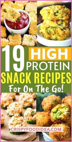 19 high protein snack recipes for on the go, including broccoli and zucchini