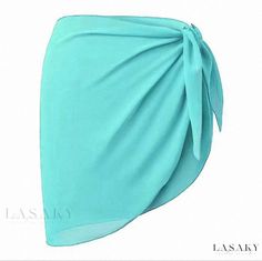 Lasaky - Short Mesh Beach Sarong Cover-Up Sun Protection Shawl Chiffon Wrap Skirt Beach Wrap Skirt, Swimsuit Wrap, Chiffon Shawl, Beach Sarong, Chiffon Wrap, Hip Skirt, Beach Skirt, Half Skirt, Chiffon Skirt