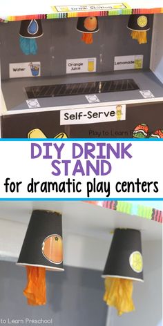 the diy drink stand for dramatic play centers