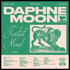 the poster for dappine moon's twisted mood, which features an image of a lion