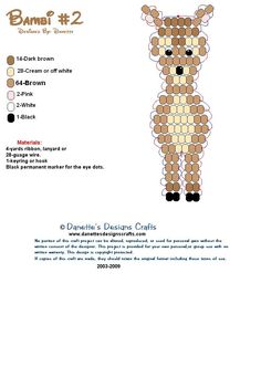 the instructions for how to make an animal from squares and dots, with pictures on each side