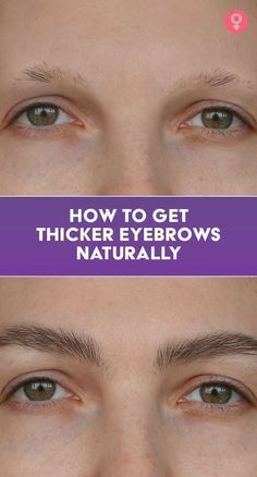 How To Get Thicker Eyebrows Naturally: Believe it or not, the shape and size of eyebrows are important enough to define the features of your face. For example, you might have noticed the difference if the beautician in the salon made your eyebrows thin, and you ended up looking like a completely different person. Home remedies with natural ingredients are one option to get those beautiful thick brows without worrying about filling them with liners from time to time. Think Eyebrows Natural, Thicker Brows Naturally, Filling In Eyebrows Natural, Eyebrow Regrowth Remedies, How To Make Your Brows Thicker, How To Do Eyebrows When You Have None, How To Get Eyebrows To Grow, Grow Eyebrows Naturally, Regrow Eyebrows Fast