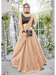 Orange+Color+Women+Bridal+Wedding+embroidered+Lehenga+Choli+with+Dupatta Bridal Lehenga Designs, Modern Saree, Indian Gowns Dresses, Casual Party Dresses, Ghagra Choli, Party Wear Lehenga, Bridal Lehenga Choli