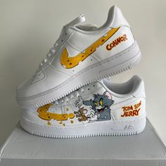 Nike Air Force 1 Sneakers Hand painted with high quality Brand new in original box Waterproof paint used Air Force Jordans, Black Air Force 1, Air Force 1 Sneakers, Nike Air Force 1 Custom, Waterproof Paint, Nike Shoes Air Force, Nike Fashion Shoes, Custom Nike Shoes, Air Force 1 Custom