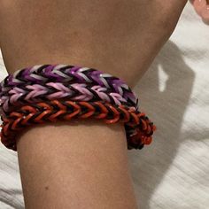 They Are Made Out Of Rubber Bands Bracelets Rubber Bands, Bracelets Rubber, Highschool Au, Rainbow Loom Bracelets Easy, Bracelets Easy, Rainbow Loom Bracelets, Rubber Bracelets, Loom Bracelets, Rainbow Loom