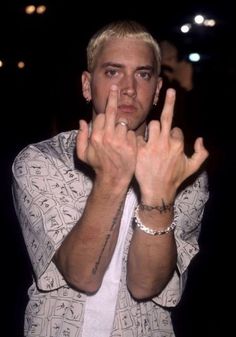 a man making the vulcan sign with his hands