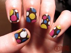 The Daily Nail: Polka Party! Daily Nail, Her Nails, Crazy Nails, Get Nails, I Love Nails