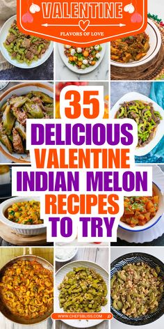 the cover of valentine's day cookbook with images of different dishes