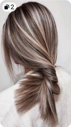 Blonde Highlights On Dark Hair, Summer Hair Highlights For Brunettes, Ash Blonde Hair Colour, Grey Hair Transformation, Highlights For Brunettes, Summer Hair Highlights, Summer Balayage, Color For Brunettes