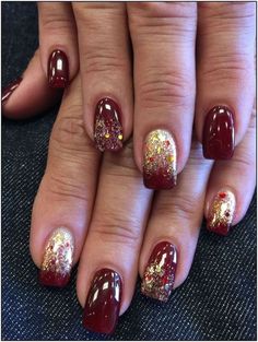 Autumn Nail, Thanksgiving Nails, Fall Nail Art, Nail Designs Glitter