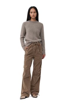 Beige Crewneck, Drawstring Trousers, Jeans Boots, Linnet, Tshirt Skirt, Wide Brimmed Hats, Shirt Skirt, Corduroy Pants, Drawstring Pants