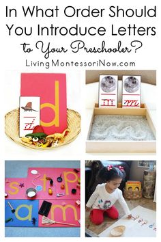 an assortment of letter activities and crafts for toddlers to do with their own hands