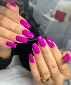 Dark Pink Nails, Pink Nail Designs, Elegant Nails, Dream Nails