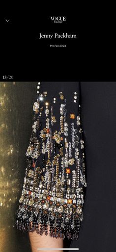 a woman's hand with beads on it and the words, jenny peckham