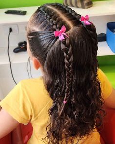 First Day Of School Hairstyles Kids Black, Hair Styles For Little Kids, Back To School Hairstyles For Kids, Daughter Hairstyles, Girls Hairdos, Girly Hairstyles, Easy Little Girl Hairstyles, Girl Hair Dos, Lil Girl Hairstyles