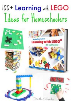 an image of learning with lego ideas for homeschoolers and children's books