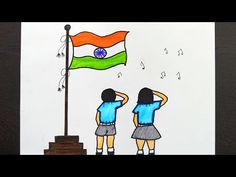 Indian Flag Drawing For Kids, Republic Day Sketch, Republic Day Drawing For Kids Easy, Republic Day Drawing For Kids, 26 January Republic Day Creative, 26 January Republic Day Drawing, 26 January Drawing, Republic Day Drawing Ideas, Indian Flag Drawing