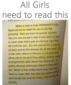 an open book with the words all girls need to read this written in yellow on it