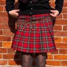 "Adorable pleated mini! Red, green, blue, yellow, and white plaid! Fits XS best. 50% wool and 50% acrylic. Made in England. Metal zipper closure with one top button!  Measurements:  Waist: 27\"  Hip: 35\" Sweep: 92\" Length: 16\" Condition: great pre-owned condition" Plaid Mini Skirt For School In Winter, Winter School Plaid Mini Skirt, Scottish Fitted Skirt For School, Scottish Style Fitted Skirt For School, Fitted Scottish Skirt For School, Scottish Plaid Skirt For Winter, Winter Scottish Plaid Skirt, Scottish Style Pleated Skirt For Fall, Preppy Plaid Skirt For Winter