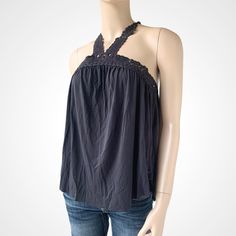 Women’s Top American Eagle Outfitters New With Tags Sleeveless Top Size Xxs 95% Viscose 5% Elastane Color: Gray M21c006x0034 Please Feel Free To Ask Any Questions:) Stretch Sleeveless Blouse Tank Top For Vacation, Chic Summer Racerback Camisole, Chic Summer Camisole With Racerback, Chic Cotton Halter Tank Top, Stretch Cotton Sleeveless Halter Top, Cotton Sleeveless Halter Top, Sleeveless Stretch Tops For Beach, Stretch Sleeveless Beach Top, Sleeveless Stretch Top For The Beach