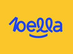 an image of the word beula written in blue on a yellow background with black lettering