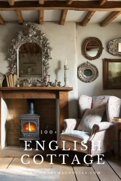 an english cottage is featured in this magazine