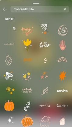 Gif Instagram stories October Halloween autumn 🍂 Halloween Stickers Instagram, Stickers Instagram, Halloween Instagram, Gifs Instagram