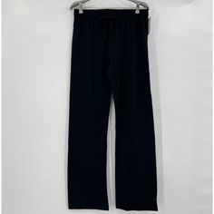 Champion Women's Authentic Jersey Pants Color: Black Size: Small Condition: New With Tags Black Stretch Pants For Loungewear, Black Stretch Loungewear Pants, Casual Black Cotton Yoga Pants, Black Cotton Yoga Pants For Loungewear, Black Straight Leg Bottoms For Loungewear, Black Straight Leg Yoga Pants With Pockets, Black Relaxed Fit Yoga Trousers, Casual Black Wide Leg Yoga Pants, Black Wide Leg Yoga Pants For Work