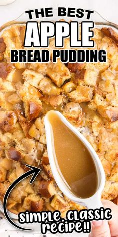 the best apple bread pudding recipe is made with simple, classic ingredients