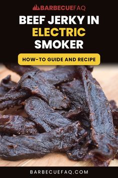 beef jerky in electric smoker Venison Jerky Smoker, Deer Jerky Recipe Smoker, Smoked Deer Jerky, Smoker Jerky, Smoker Beef Jerky, Smoker Jerky Recipes, Winter Homestead