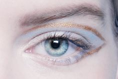 Hair Cute, Blue Eyeshadow, Armani Prive, Gold And Blue, Blue Makeup, Editorial Makeup, Blue Eye Makeup, Makati, Eye Make