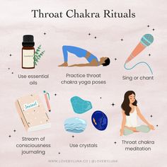 The throat chakra, or Vishuddha, is located in the throat area and is associated with communication, self-expression, and the ability to… | Instagram Chakra Meditation Aesthetic, Thursday Magick, Spiritual Journaling, Chakra Balancing Meditation, Vishuddha Chakra, Mystic Arts, Today Is A Great Day, Throat Chakra Healing