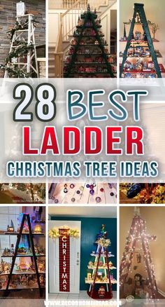 the best ladder christmas tree ideas to decorate for your home or office in less than 20 minutes