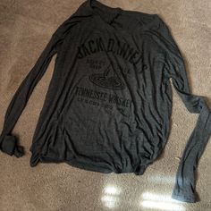 This Shirt Came From The Distillery In Tennessee. I Had Every Intention Of Wearing This Shirt But Never Did. It’s Brand New Without Tags. Jack Daniels Shirt, Jack Daniels, Shirt Color, Tennessee, Colorful Shirts, Womens Tops, Brand New, Tags, Grey