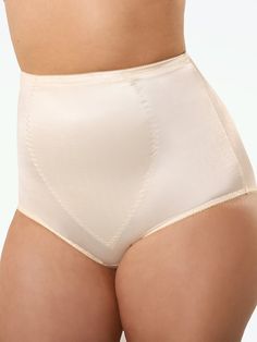 Go ahead girl, fill your wardrobe with the Bali® Firm Control Tummy Panel Brief (2-Pack) and strut your stuff in full confidence and comfort everyday. A perfectly stretchy, oh-so-silky duo of shaping panties, each features soft and light fabric that allows you to move without restriction. Designed with two-ply tummy panels and full coverage fit, slipping into a pair instantly tames curves while boosting your ‘look at me’ essence. For the girls who hate panties that bunch and wedge, you are in lu Shaper Panty, Flatten Tummy, Girdles, High Waisted Briefs, Perfect Bra, Tummy Tucks, Comfortable Flats, Bra Shop, Look At Me