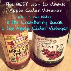 The BEST way to drink apple cider vinegar Drink Apple Cider Vinegar, Cranberry Juice Benefits, Apple Cider Vinegar Uses, Beet Powder, Apple Cider Vinegar Remedies, Vinegar Benefits, Healthy Tea, Drink Healthy, Health Drinks