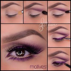 10 Most Flattering Colorful Eye Makeup For Brown Eyes Makeup For Small Eyes, Purple Eye Makeup, Colorful Eye Makeup, Eye Makeup Tips, Purple Eyes, Makeup Designs, Makeup Tutorials