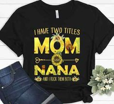 Sunflower Mothers Day, Mothers Day Grandma, Grandmother Gifts, Funny T, Funny Tshirts, Cotton Tshirt, Mothers Day, Sunflower, Graphic Tees